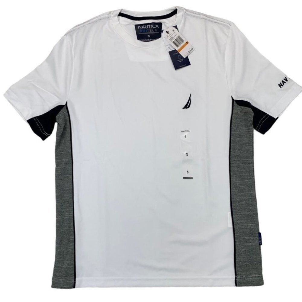 Nautica Navtech Sustainably Crafted Colorblock mens T-Shirt Size S